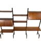 Vintage wall unit with two desks by Louis van Teeffelen for Wébé, 1950s