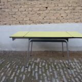 Yellow formica table