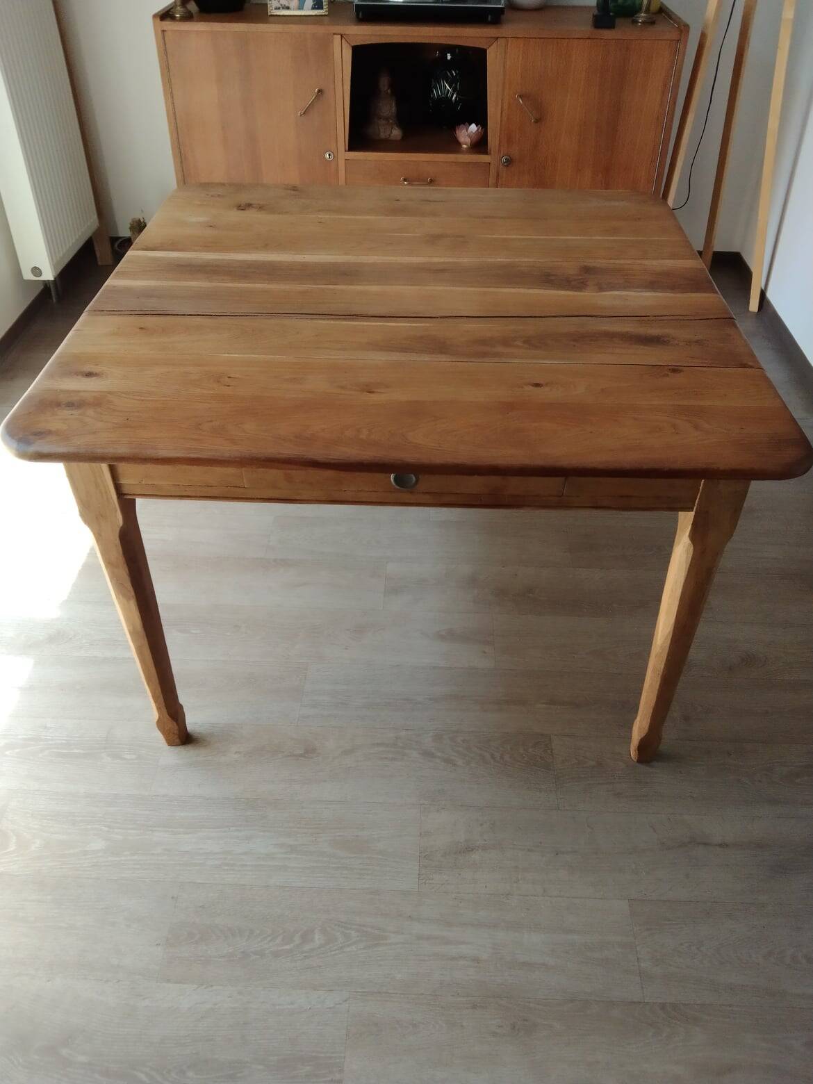 Solid oak farm table