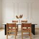 Lot de 4 chaises en frêne verni - Maison Regain