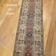 Hand-knotted oriental rug made of pure wool.