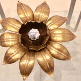Brass flower ceiling light