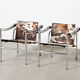 Le Corbusier Pair of LC1 Easy Chairs for Cassina 1990