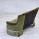 Canapé 2 places danois en velours vert et hêtre, années 1960