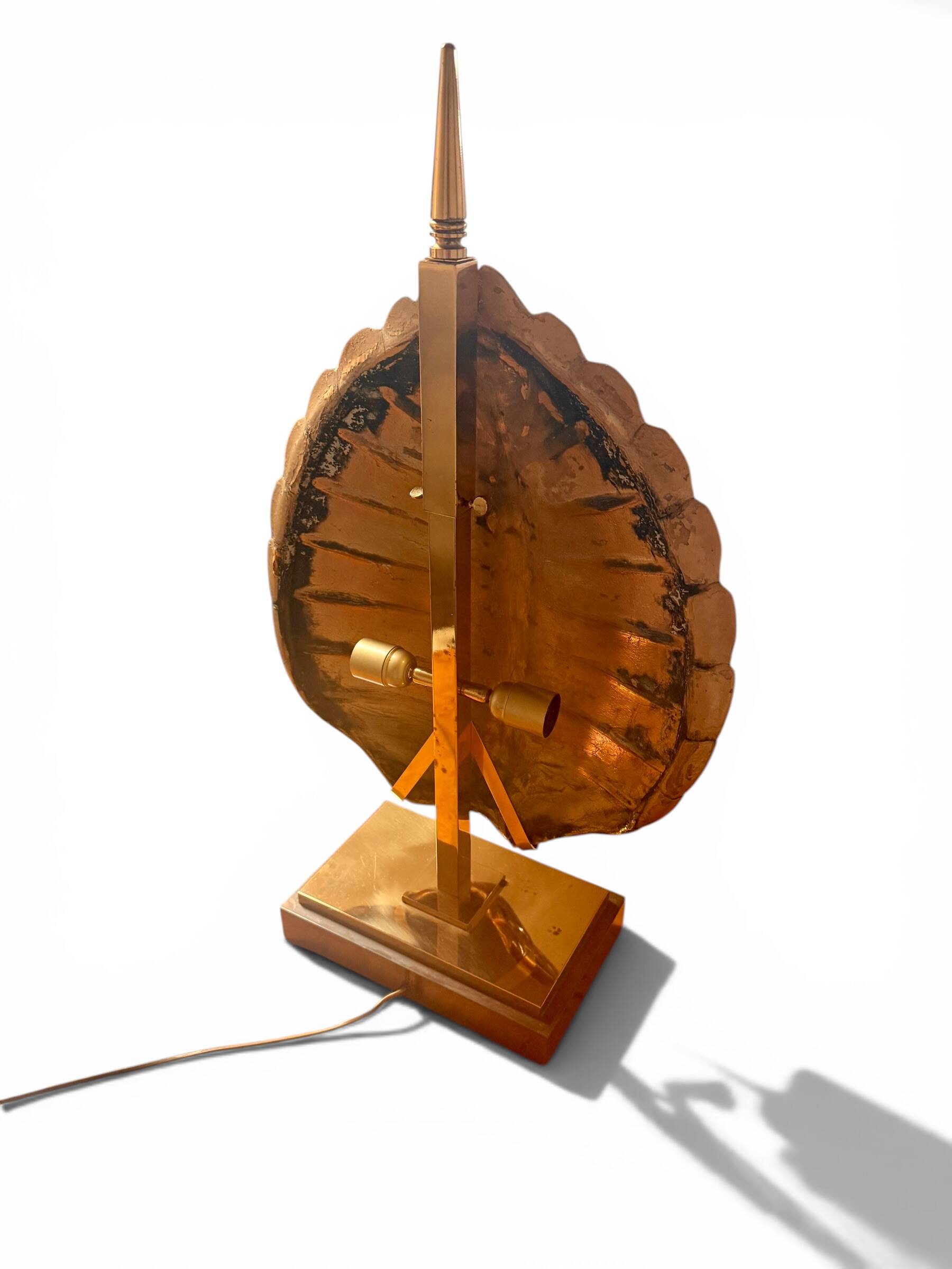 Lampe Tortue Maison Jansen - Véritable Écaille & Laiton (Circa 1970)