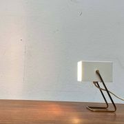 Modern mid-century German cube table lamp by Kaiser Leuchten, 1960s.