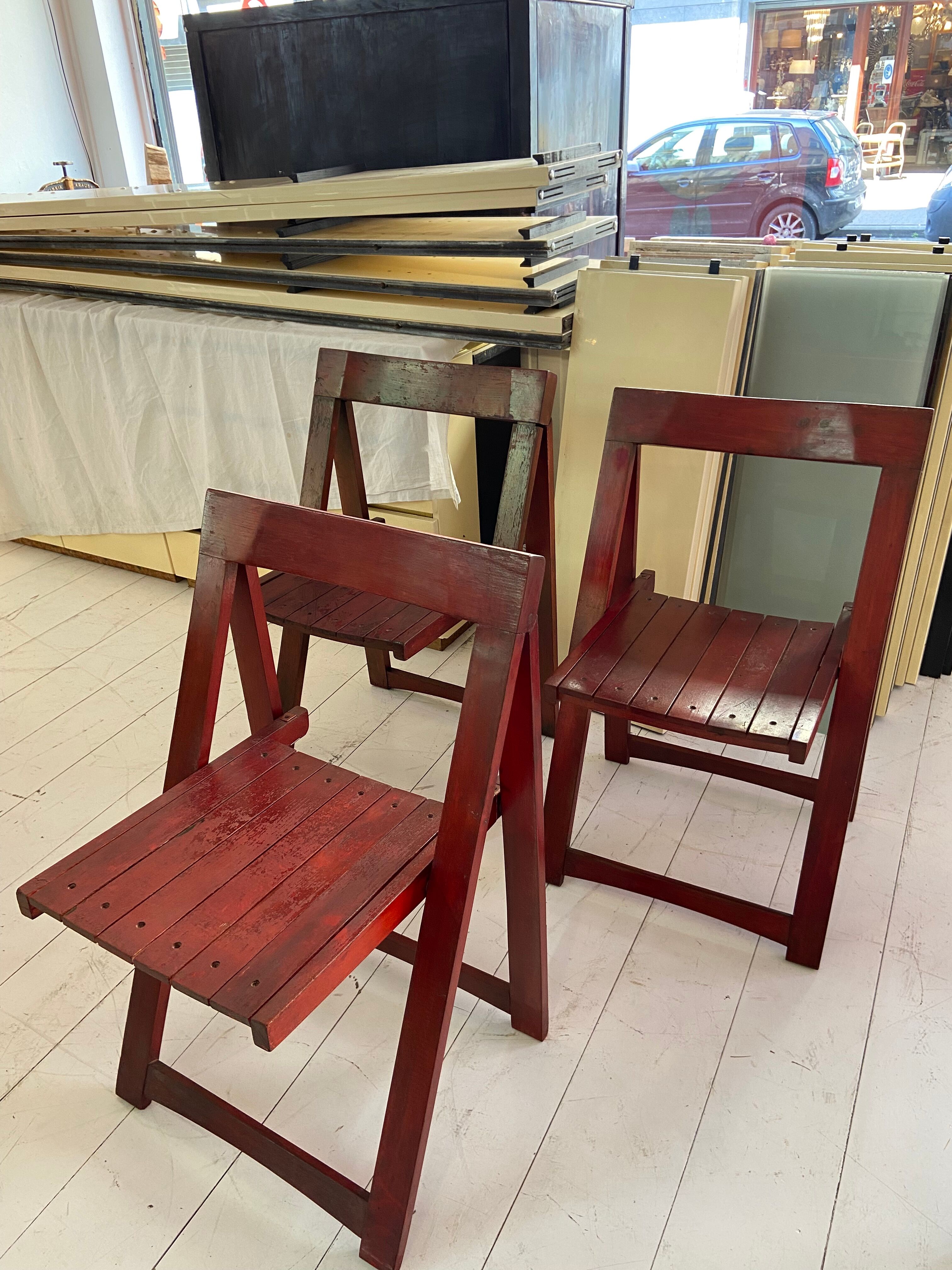 Lot de 3 chaises pliantes
