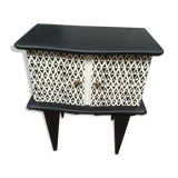 Black and white vintage bedside or extra furniture