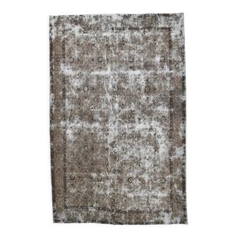 6x10 antique brown turkish rug  296x192cm