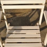 Pair of garden armchairs