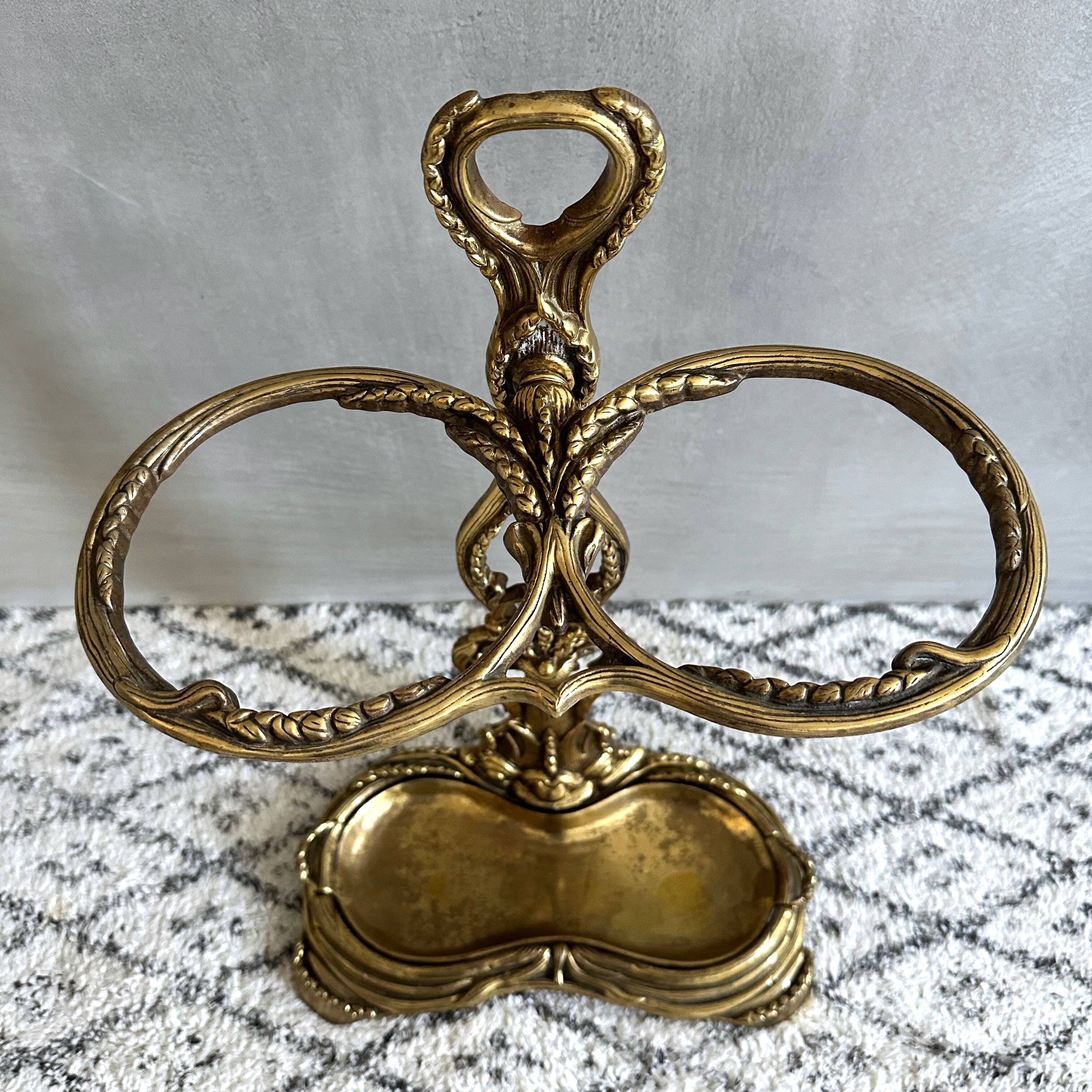 Antique Brass Umbrella Stand / Umbrella Holder