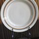 4 flat plates in earthenware, St Amand, Newton service