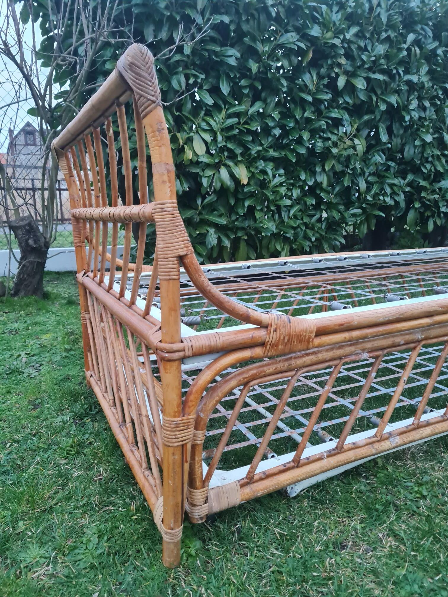 Rattan bed 1960