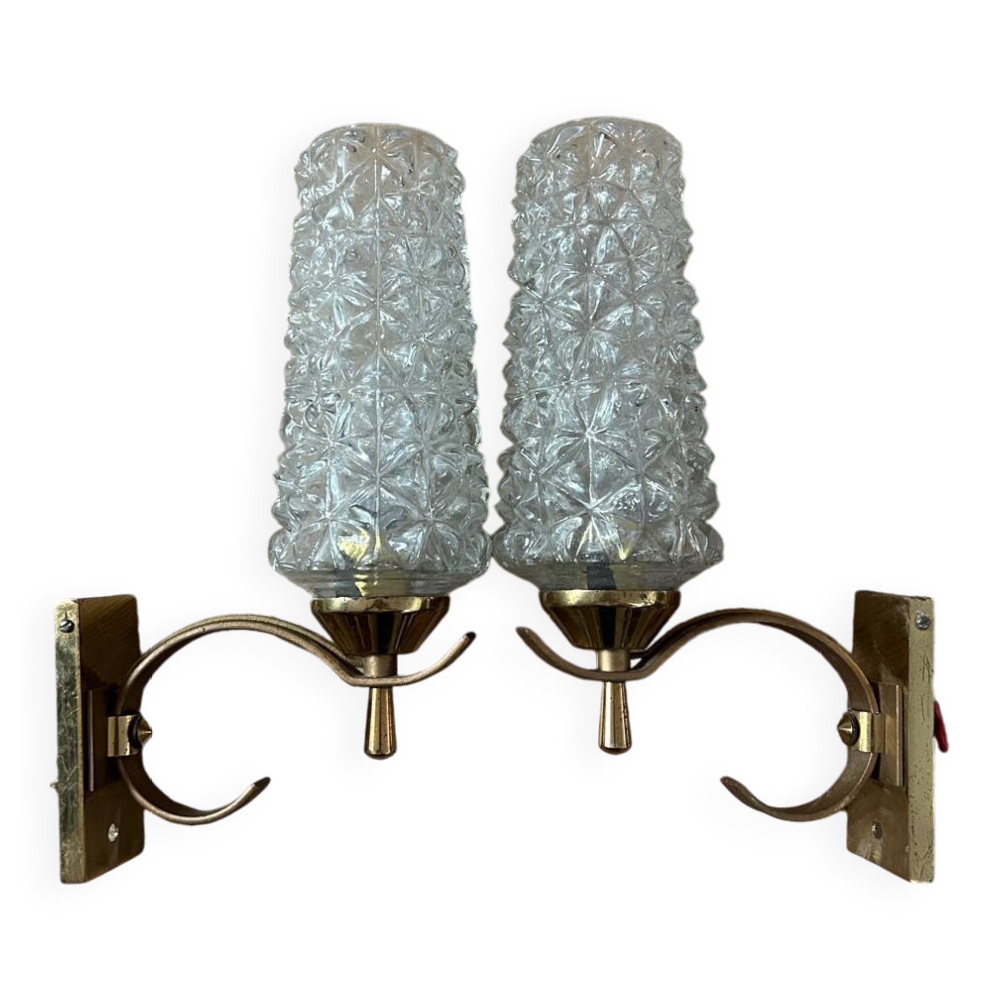 Pair of 50's 60's wall lights