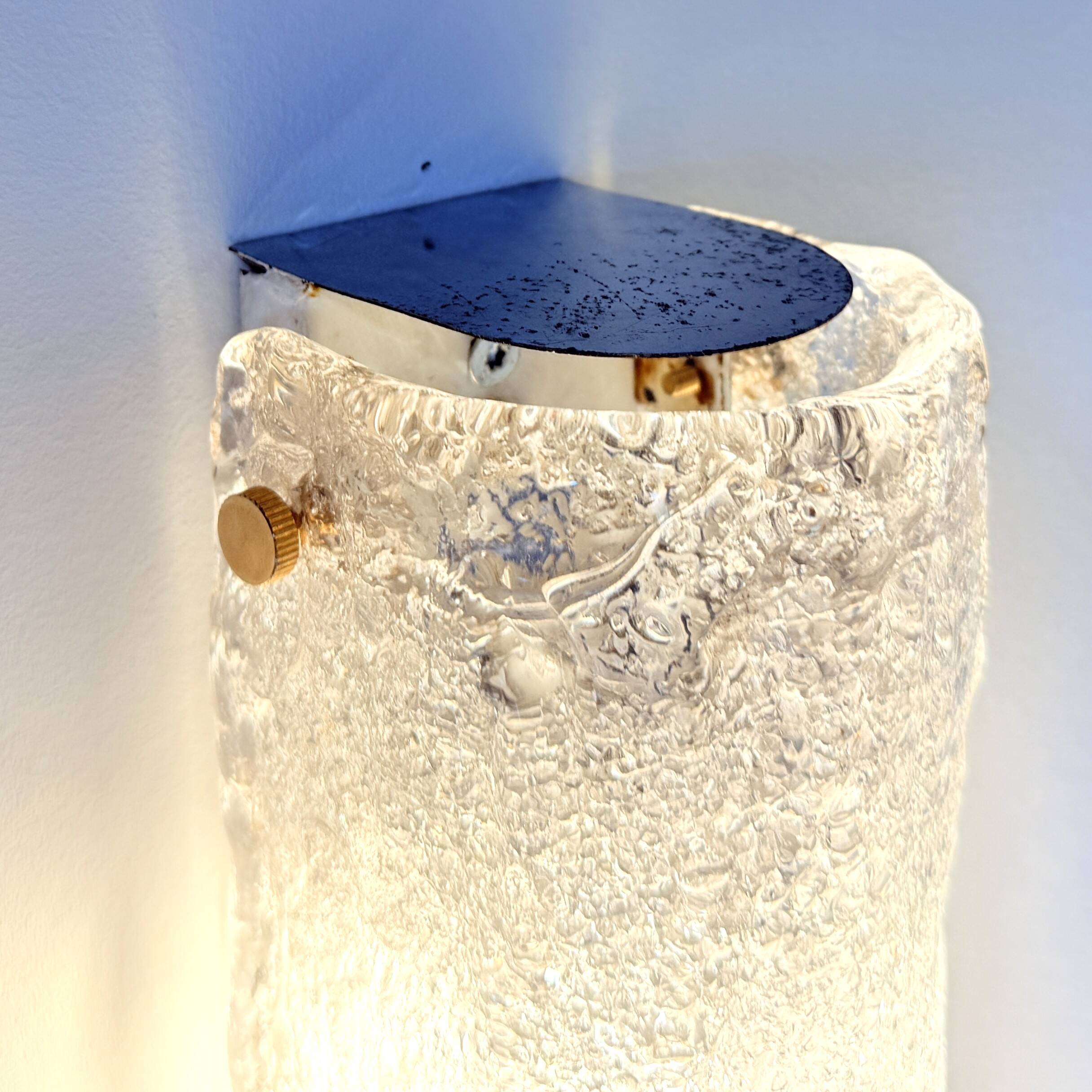 Frosted glass wall lamp by Honsel Leuchten