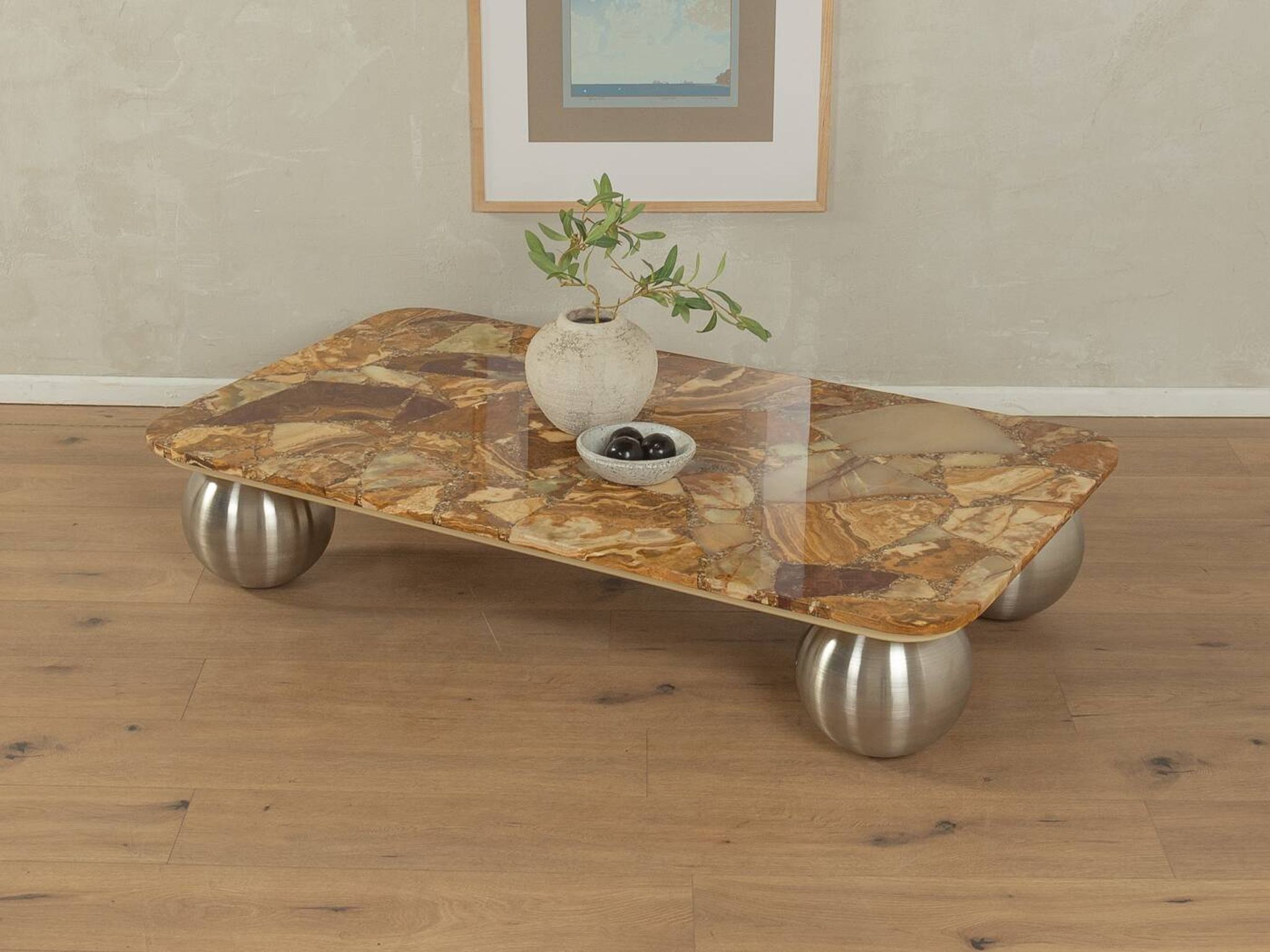 Table basse exclusive en onyx