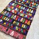 Vintage Moroccan Boujaad rug: Small abstract red Boucherouite rug.