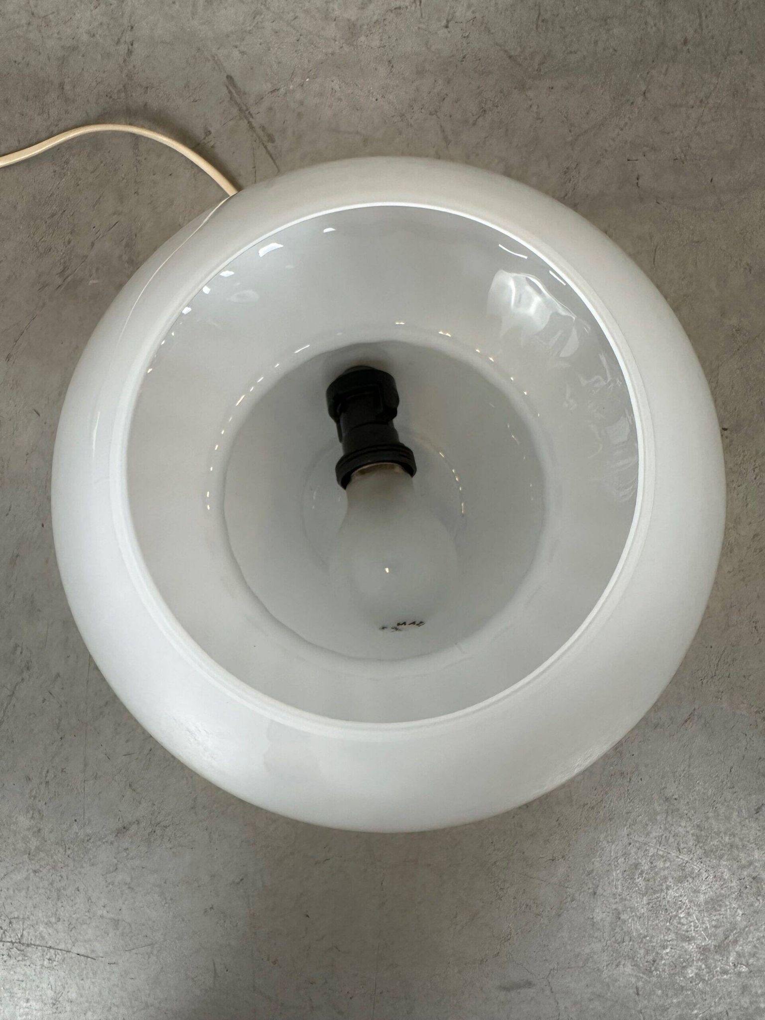 Vintage 'swirl' mushroom lamp