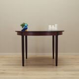 Round rosewood table, Danish design, 1970s, production: Denmark
