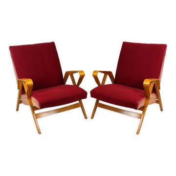 Mid-Century Armchairs from Tatra, 1960s, Set of 2