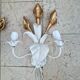 Vintage Italian floral wall appliques