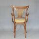 Kohn No. 196 curved wood bistro armchair, new cane