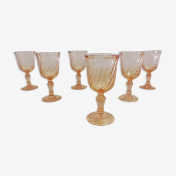 6 verres vin/aperitif Rosaline Arcoroc Luminarc vintage