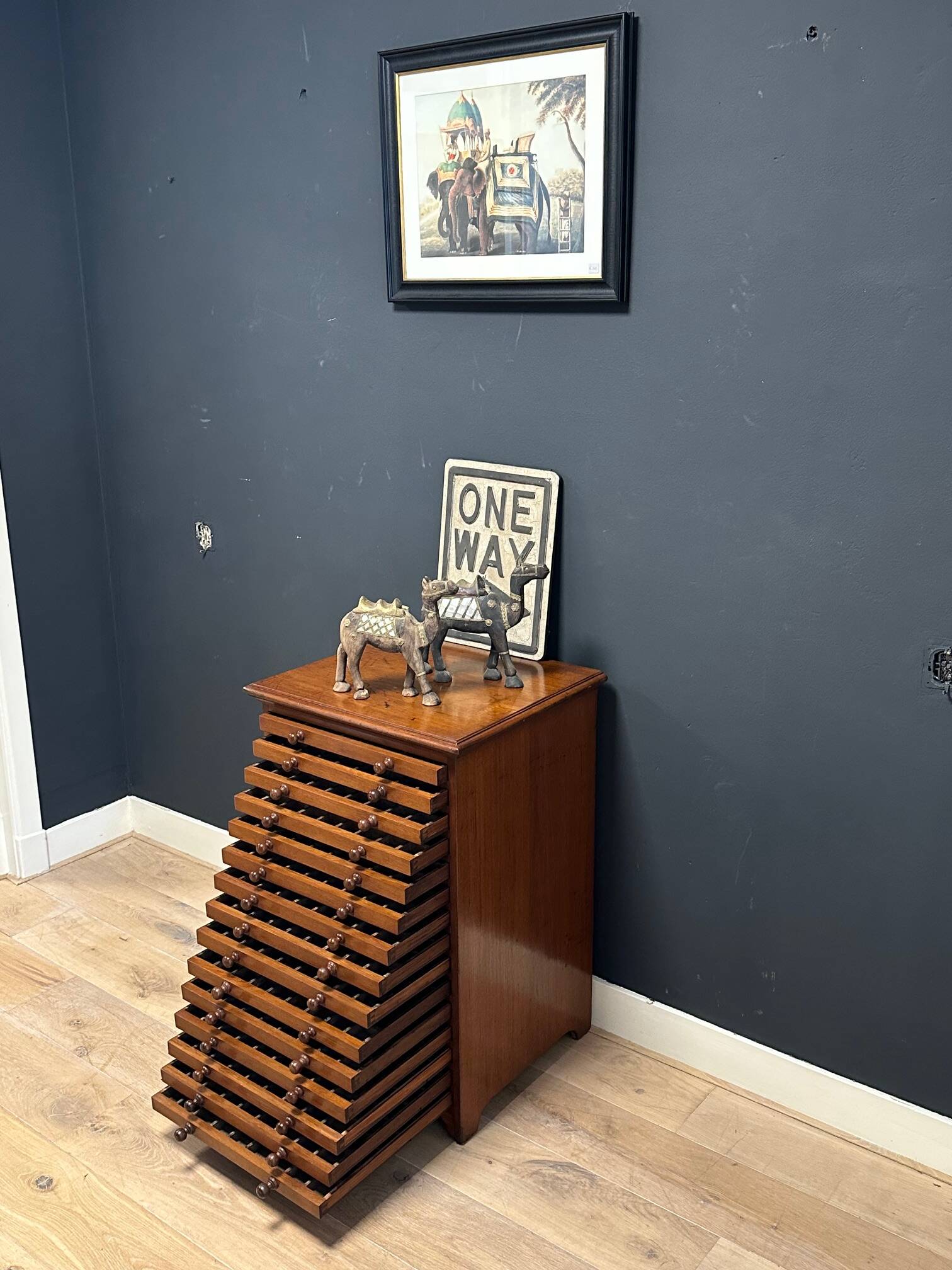 Antique collectors cabinet
