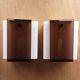 Lot of two Plexiglas 1970s wall light