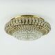 glamorous 1960s mid century CEILING LAMP ceiling fixture brass and glass