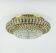 glamorous 1960s mid century CEILING LAMP ceiling fixture brass and glass