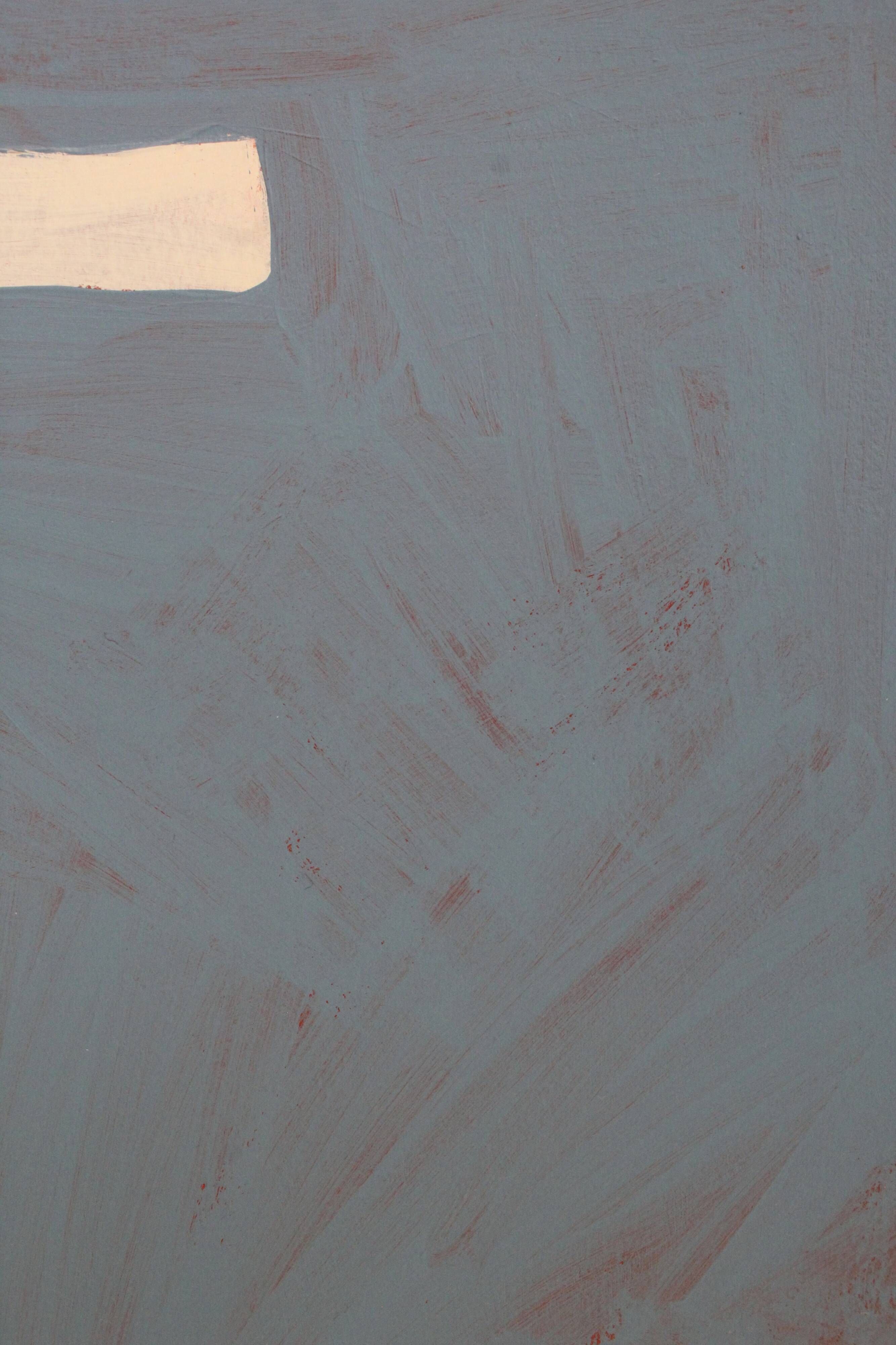 Organic blue-grey canvas 100x80cm