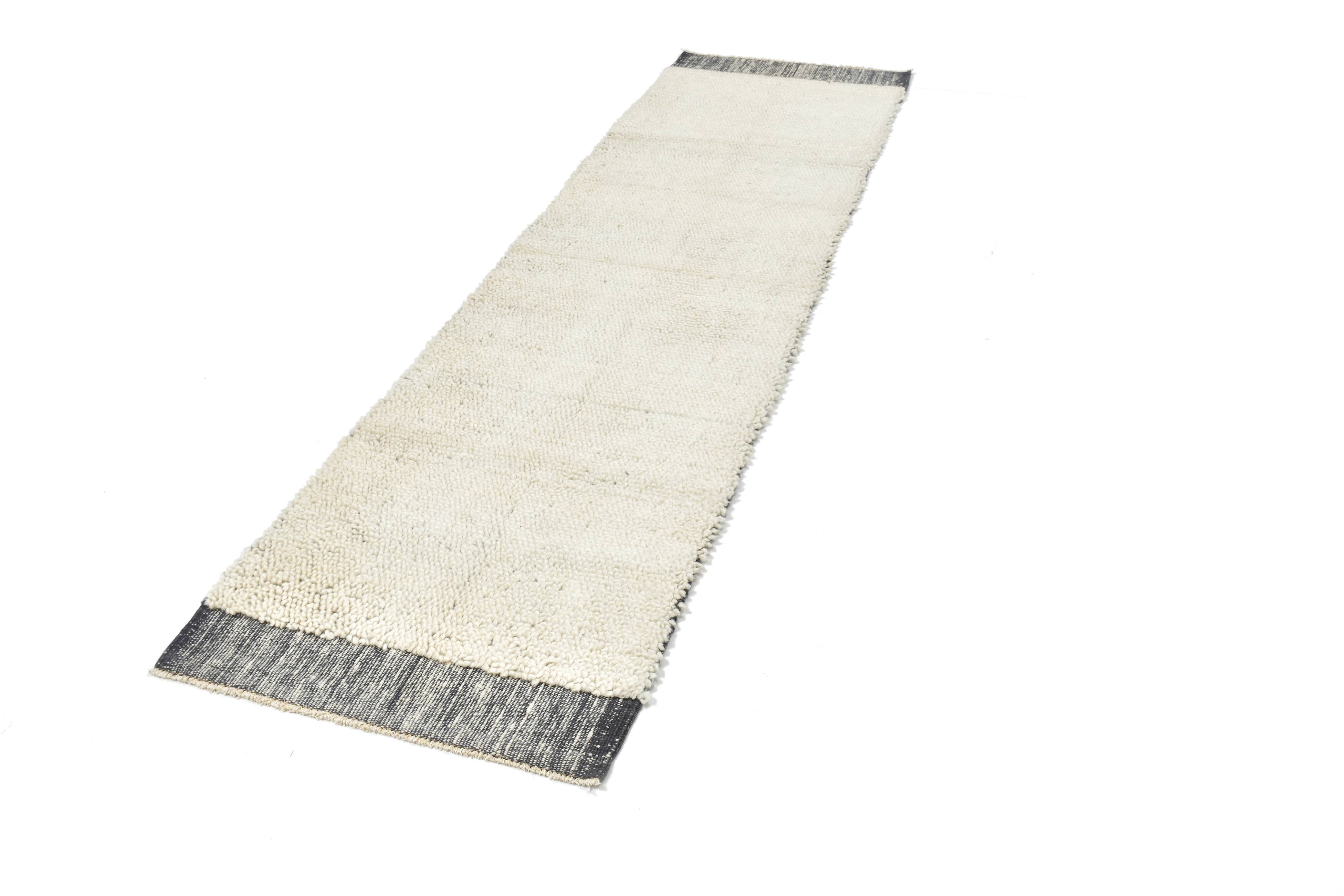 2x8 Cream Beige Turkish Runner Rug, 68x249Cm