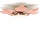 Flower wall or ceiling light in pink and beige metal, 80s