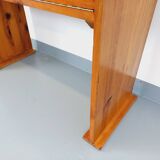 Vintage pine desk with sled legs from the 70s and 80s