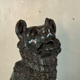 Large model of the Jennings dog in serpentine marble, memento of the Grand Tour, 19th century.