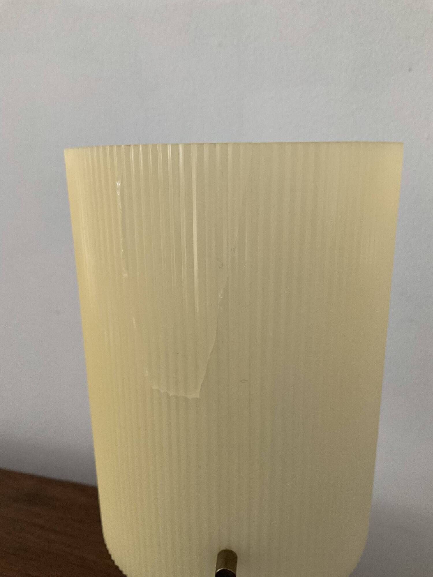 Vintage lamp 50s-60s metal sky blue and plexiglass