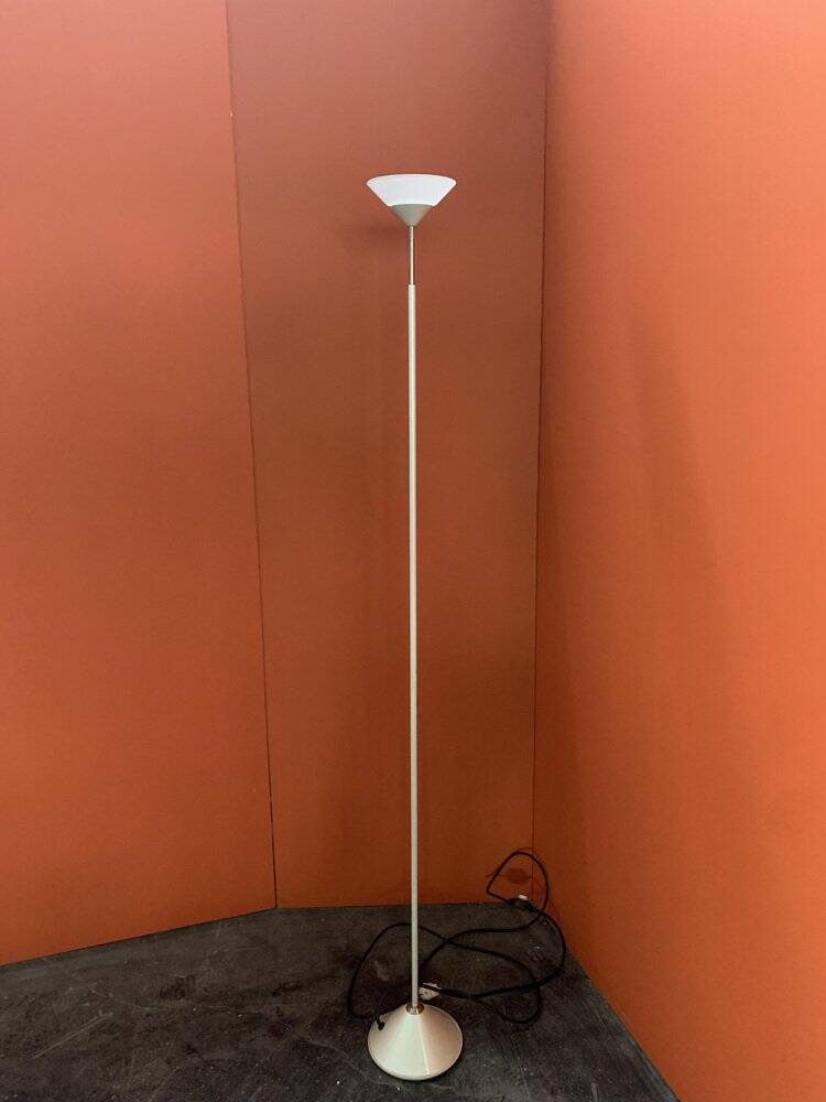 White Floor Lamp, Italy, 1980s