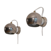 Pair of Scandinavian wall sconces "Trivel belysning" Sweden 1970