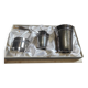 Baptism set silver-plated metal Liberty 1979