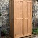 Parisian paneled cabinet in raw wood, 1940