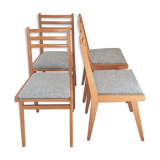 Suite of four vintage chairs