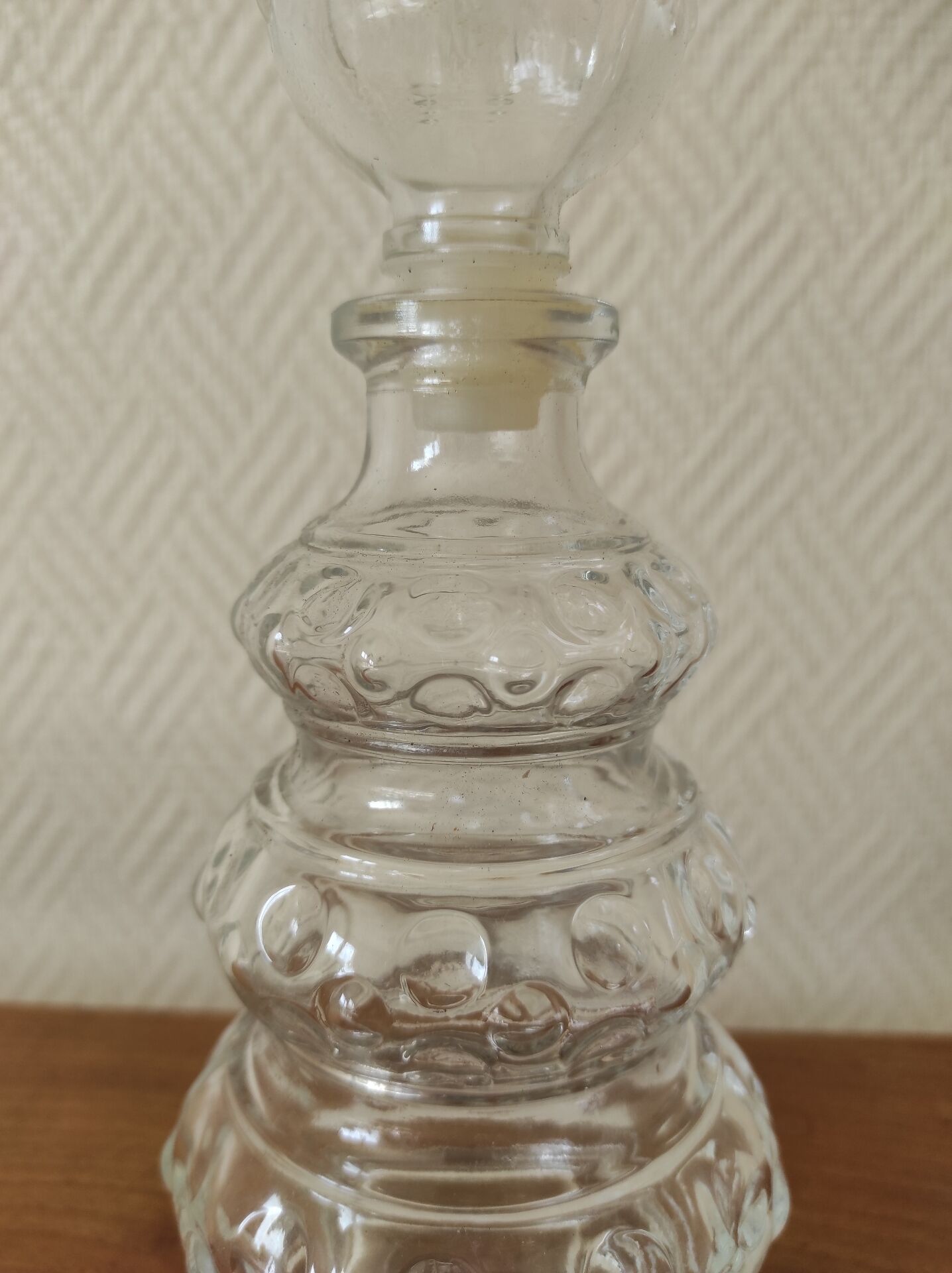 Vintage glass carafe 0.375 L
