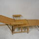 Wicker and rattan lounger
