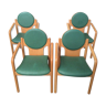 Baumann wooden armchairs 1960