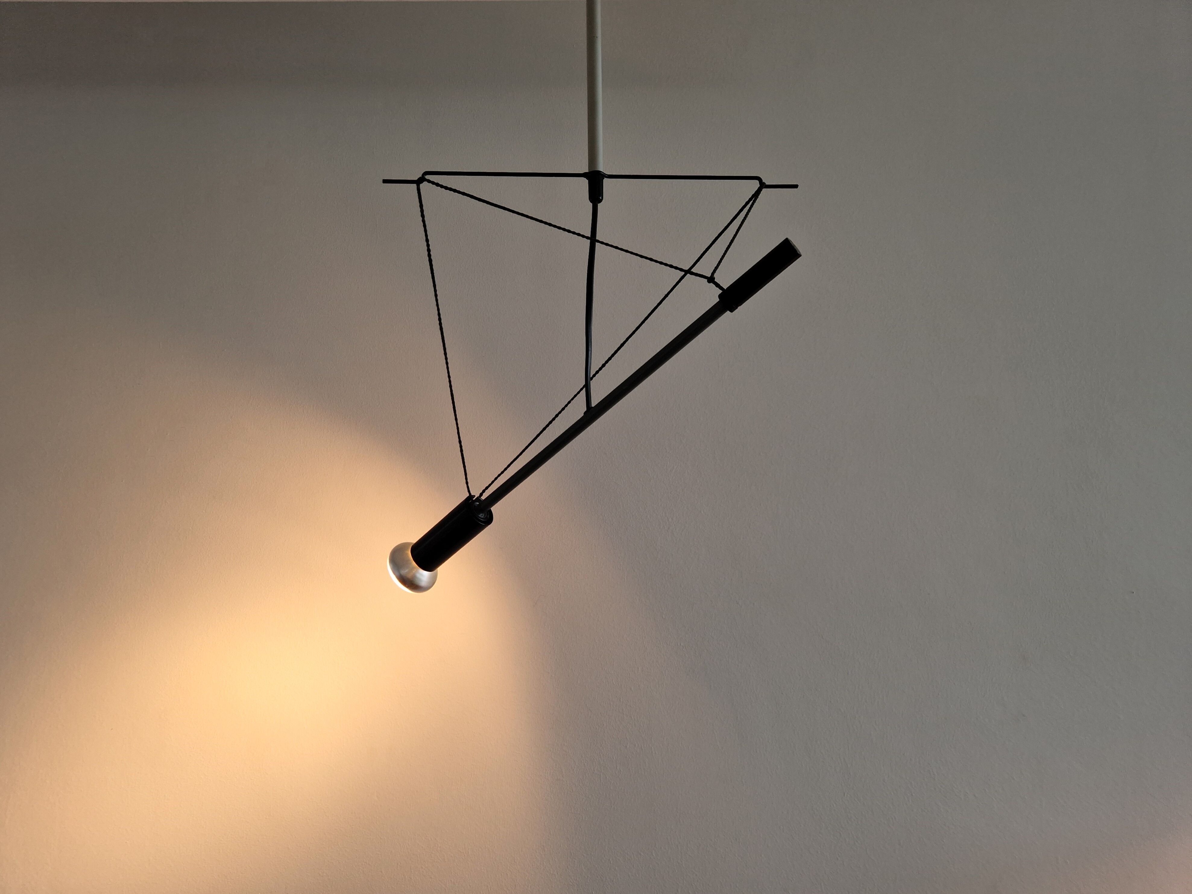 Grey and black 'Spot Torch ST' by Herman Hermsen for Designum, The Netherlands 1982