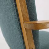 1960s Selman Selmanagic armchair by VEB Deutsche Werkstätten Hellerau, Germany