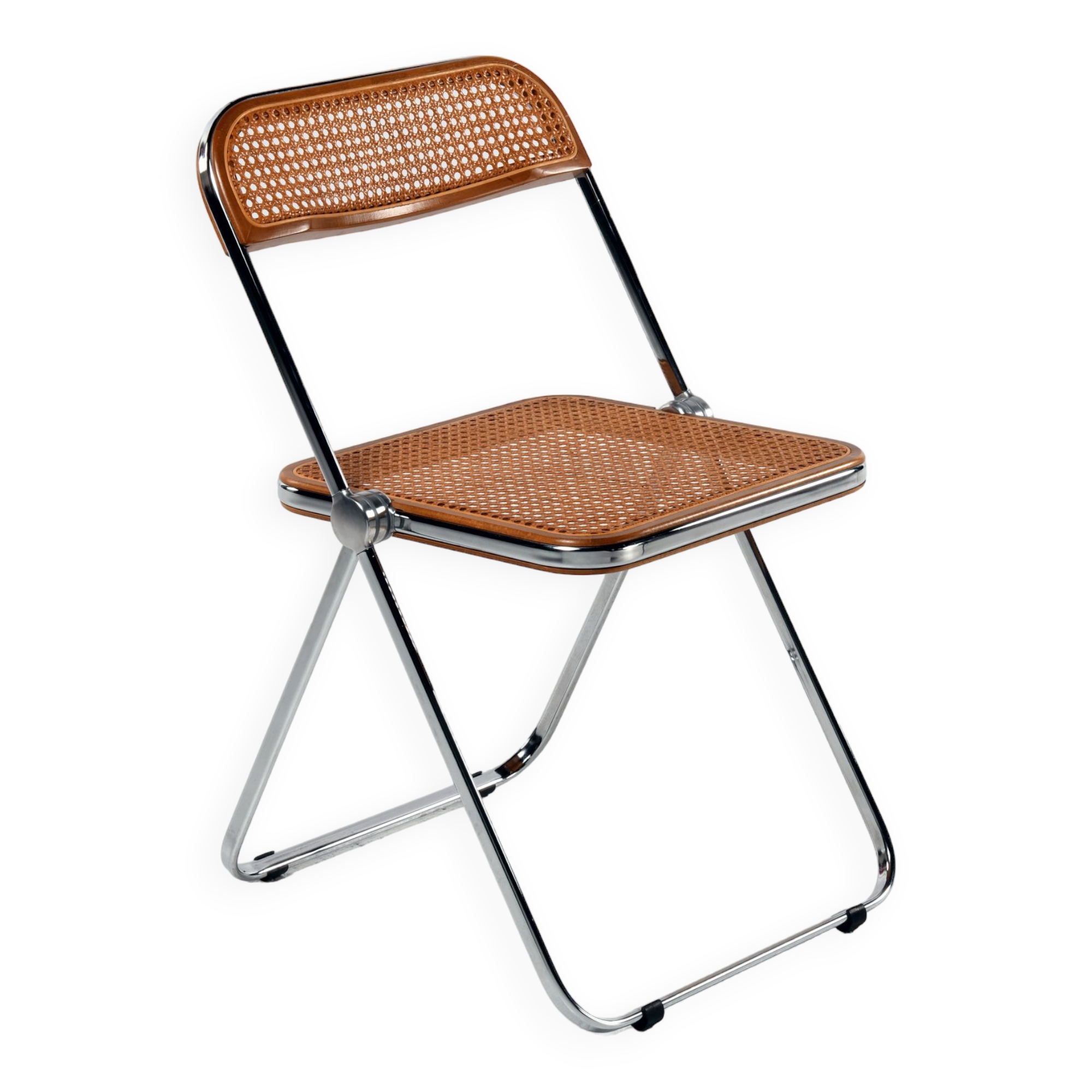 Plia cane chair Giancarlo Piretti Castelli
