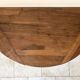 Louis-Philippe XIXth century demi-lune console table in solid walnut – seats 6 people.