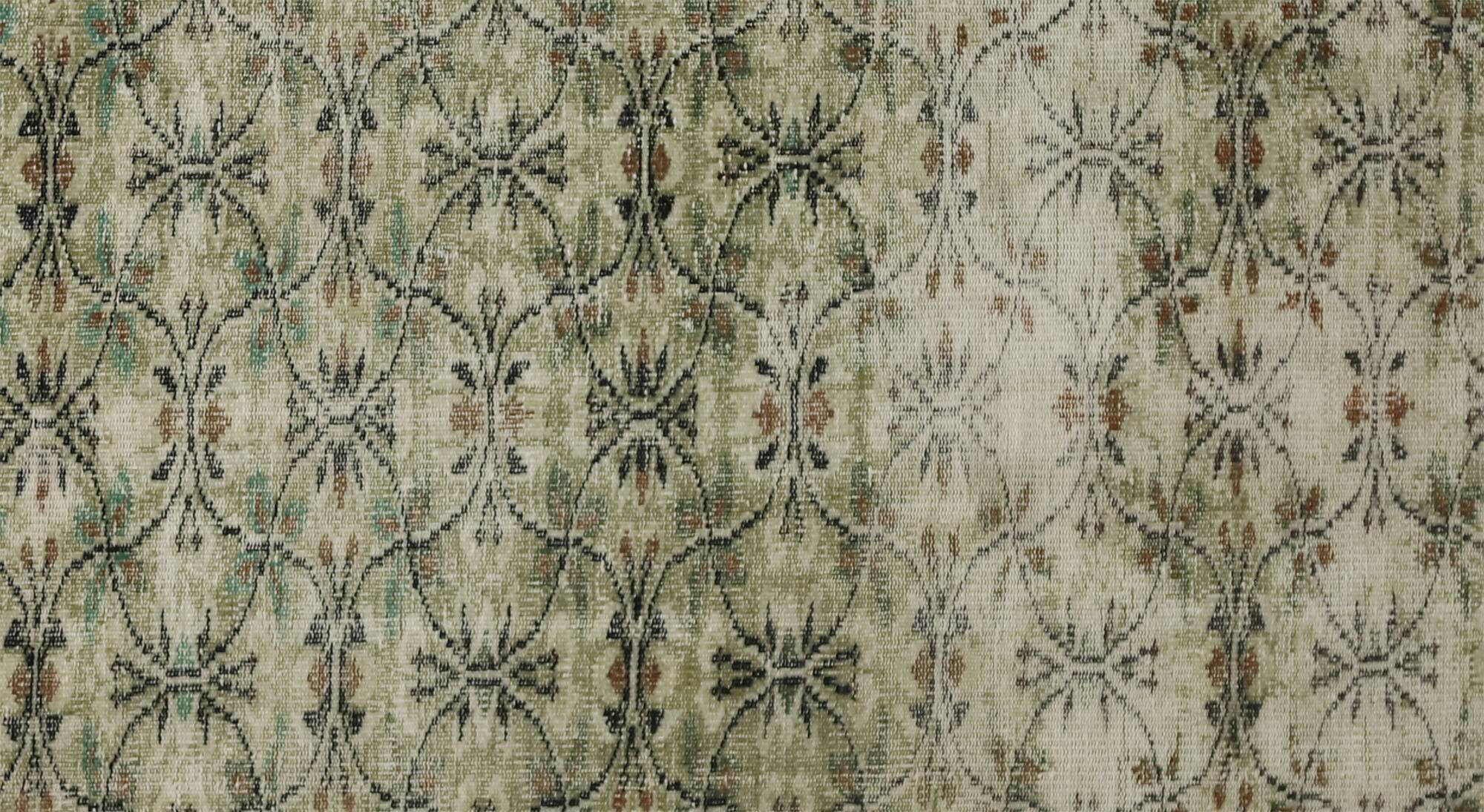 One-of-a-kind turkish handwoven vintage rug - rustic vintage charm 281x 173